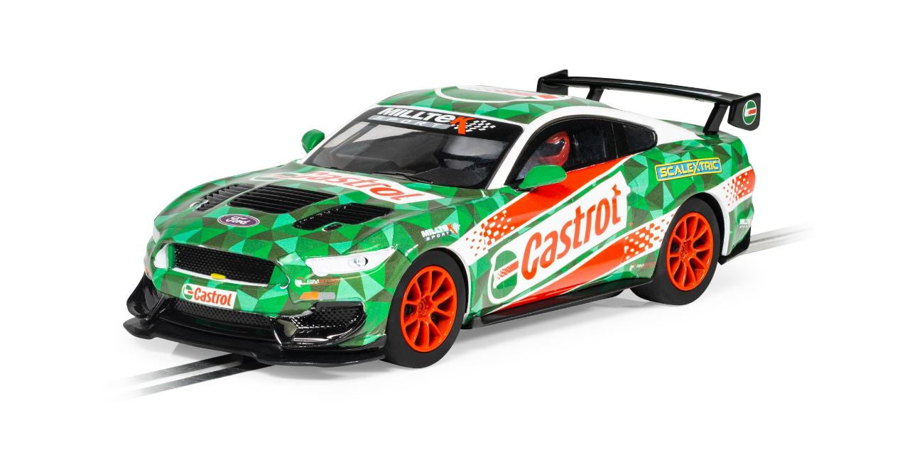 Scalextric Car Ford Mustang GT4 Castrol Drift Car Edition C4327