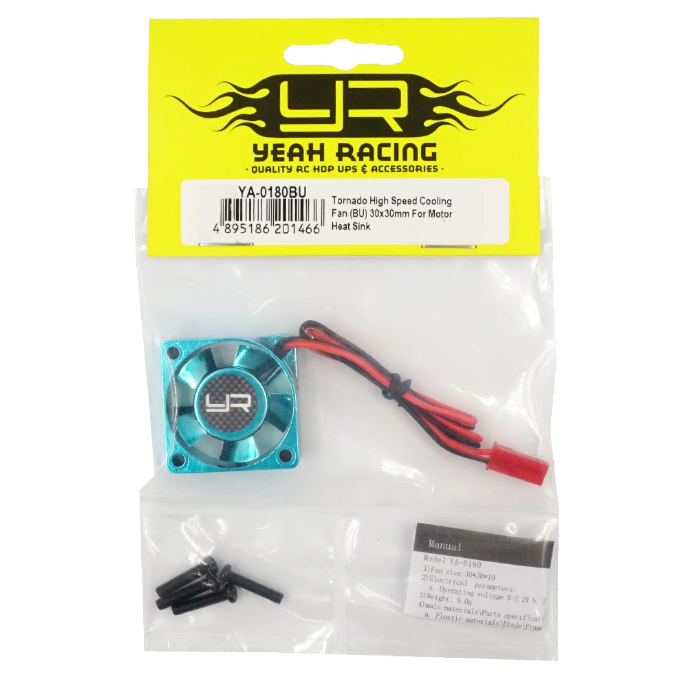 Yeah Racing High Speed Fan Blue 30x30mm YA-0180BU