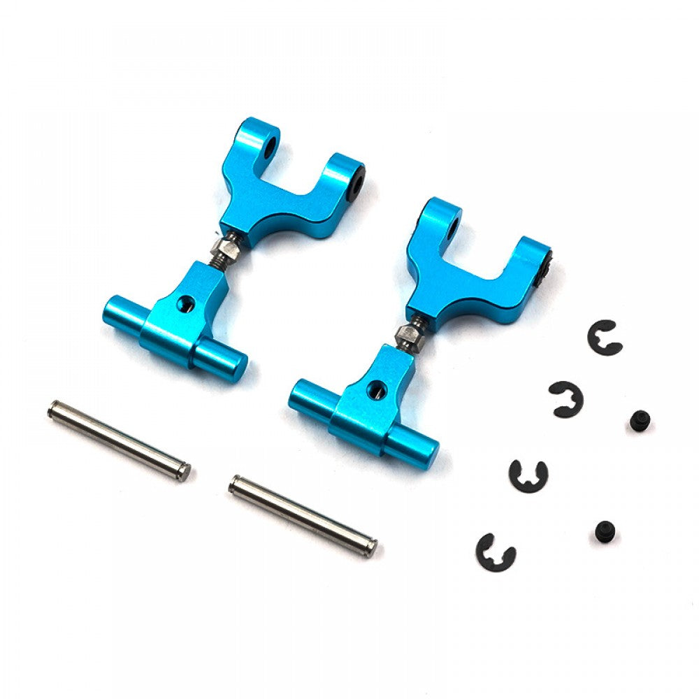 Ja Racing Verstellbares Alu-Oberdreieck hinten (x2) Tamiya TT-02 TT02-004BU