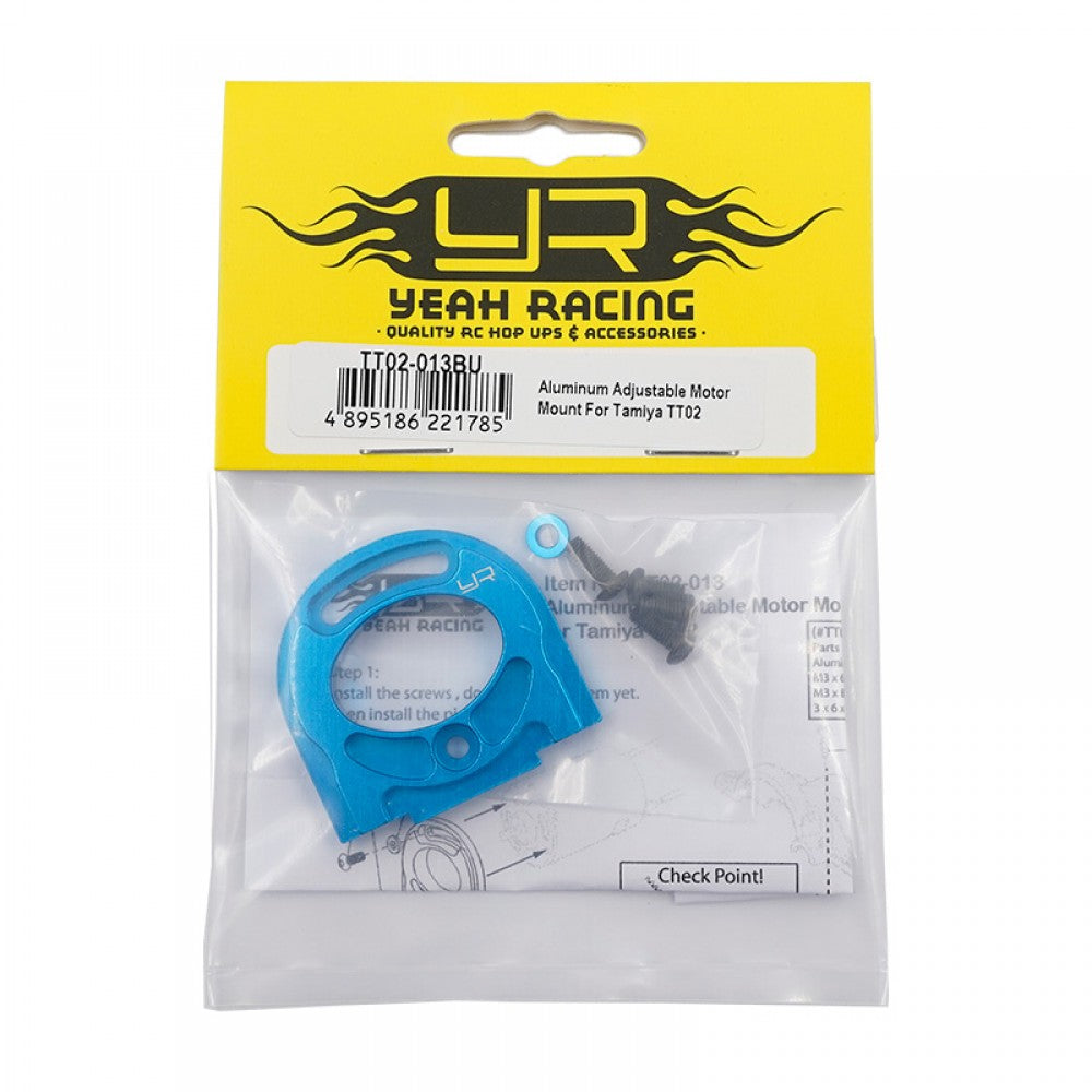 Yeah Racing Alu motor mount Tamiya TT-02 TT02-013BU