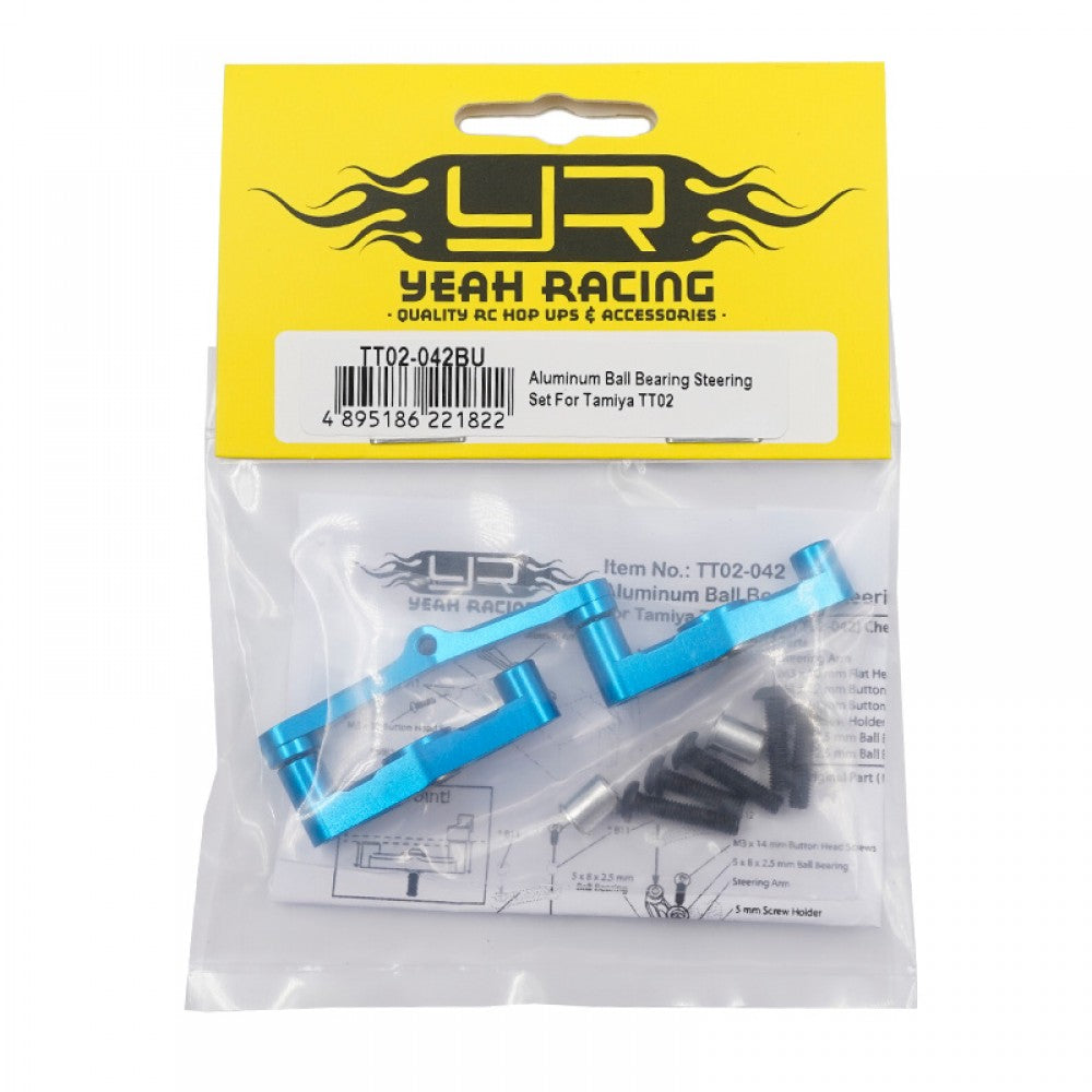 Yeah Racing Mecanismo de dirección de aluminio Tamiya TT-02 TT02-042BU