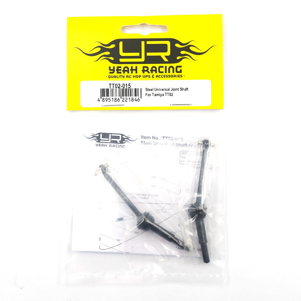 Yeah Racing Steel Wheel Shaft G45 V2 (x2) Tamiya TT-02 TT02-15