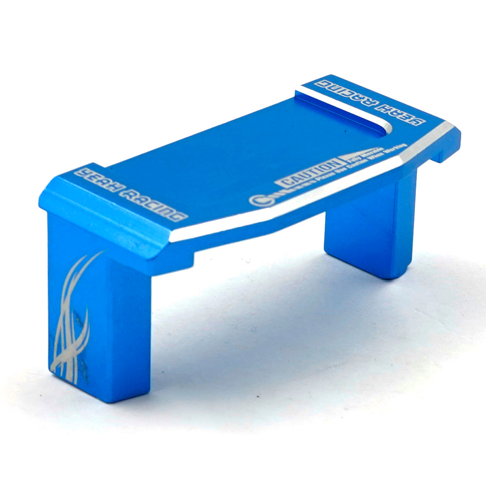 Yeah Racing Soporte de servo de aluminio azul Tamiya TT-02 TATT-057BU