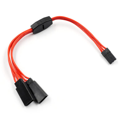 Yeah Racing Extension cable Y 150mm Red WPT-0154RD