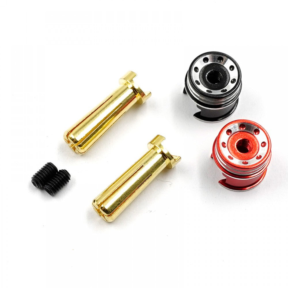 Yeah Racing Connettori Pk oro 5mm + coperture WPT-0160