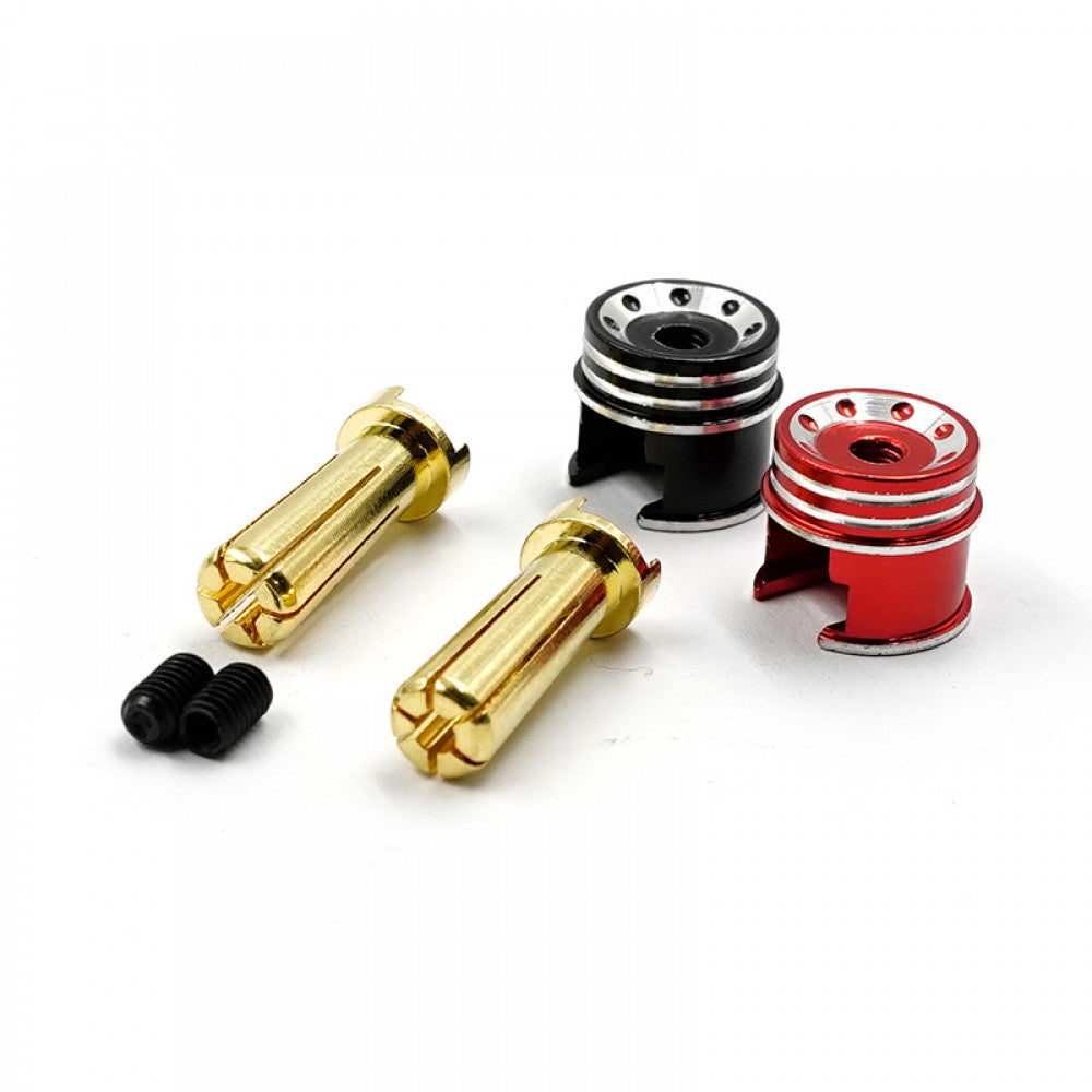 Yeah Racing Connettori Pk oro 5mm + coperture WPT-0160