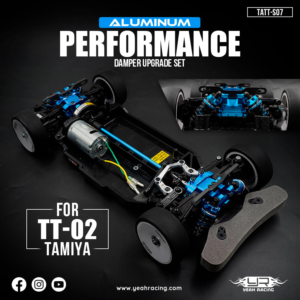 Yeah Racing Kit di conversione Performance "Ammortizzatore Tamiya TT-02 TATT-S07BU