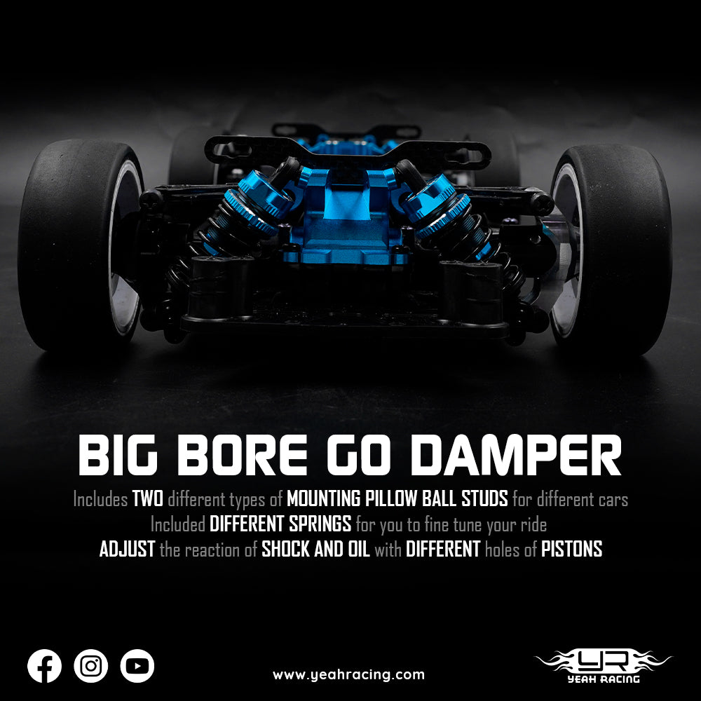 Joo Racing Conversion Kit Performance " Damper Tamiya TT-02 TATT-S07BU