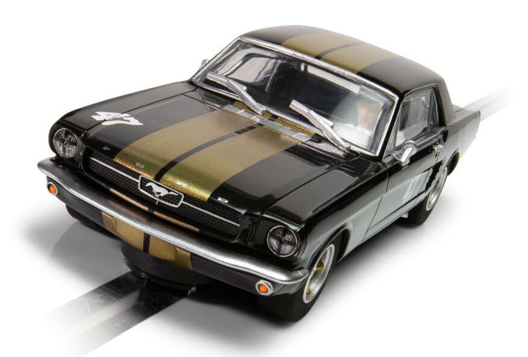 Scalextric Ford auto Mustang Zwart-gouden standaard C4405