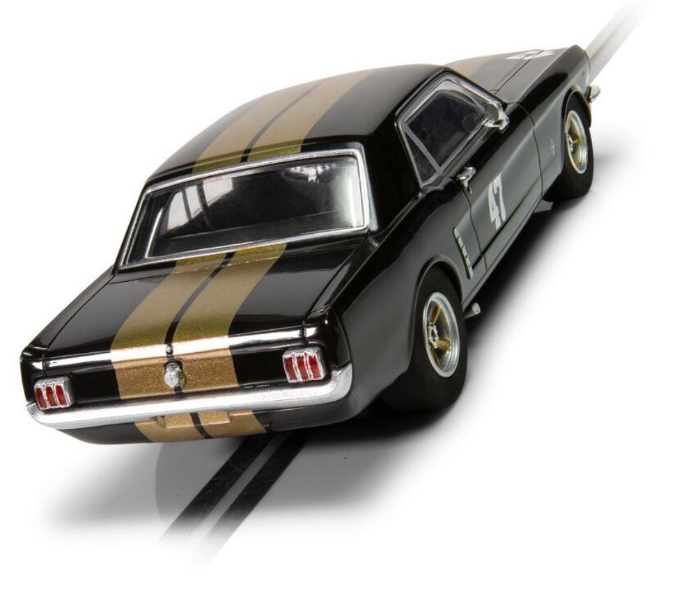 Scalextric Ford auto Mustang Zwart-gouden standaard C4405