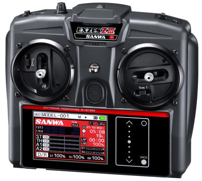 SANWA EXZES Z3 stick radio + RX493i ontvanger + Lipo 101A33171A