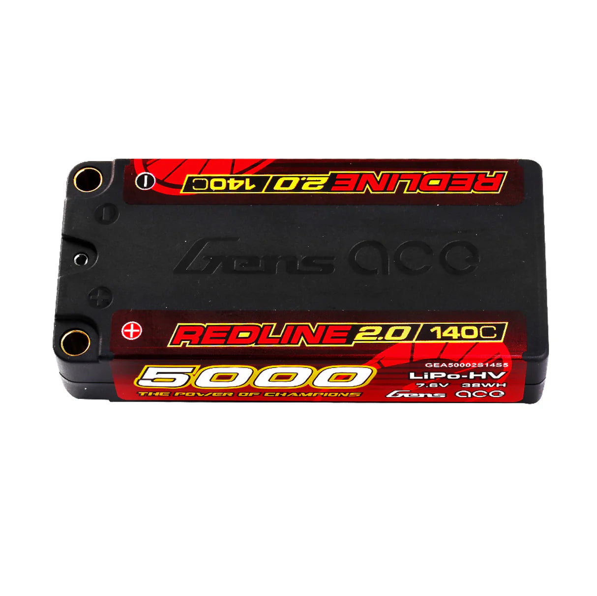 Gens Ace Redline 2.0 Hv Accu lipo Shorty 7.6v 5000mah 140C