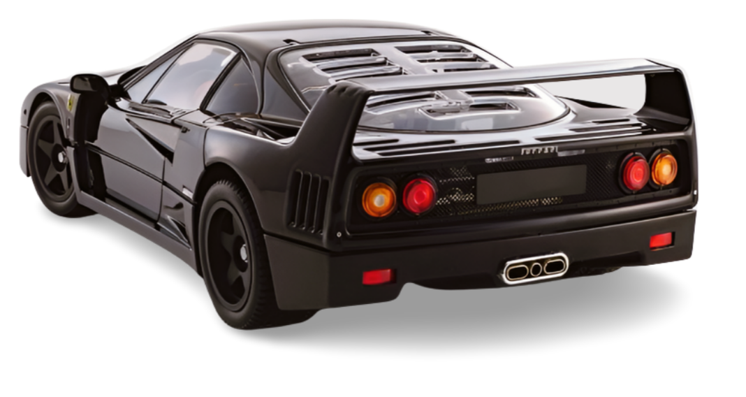 Kyosho Diecast Ferrari F40 Black 1987 1/18 KS08416BK