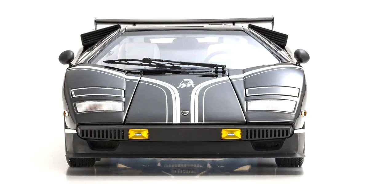 Kyosho Diecast Lamborghini Countach LP500R 1982 Black 1/18 KS08617BK