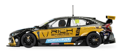 Scalextric Coche Honda Civic FK8 Type R BTCC 2022 - BTC Racing Josh Cook Estándar C4409