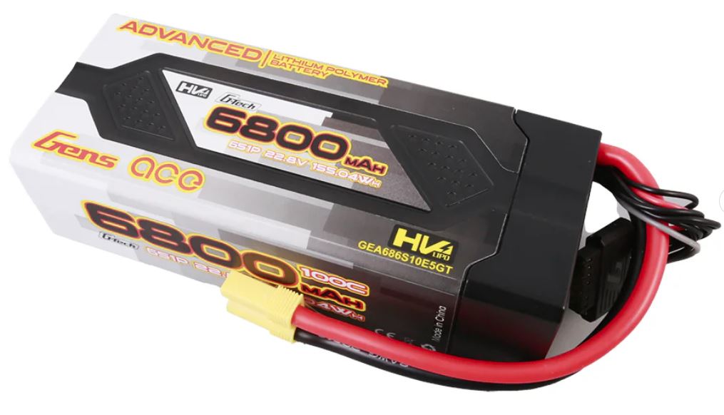 GENS Ace Batteria lipo avanzata G-Tech 22.8v 68000mAh 100C EC5 GEA686S10E5GT