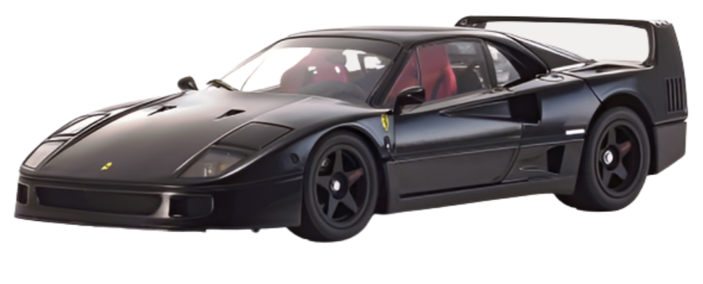 Kyosho Diecast Ferrari F40 Noir 1987 1/18 KS08416BK