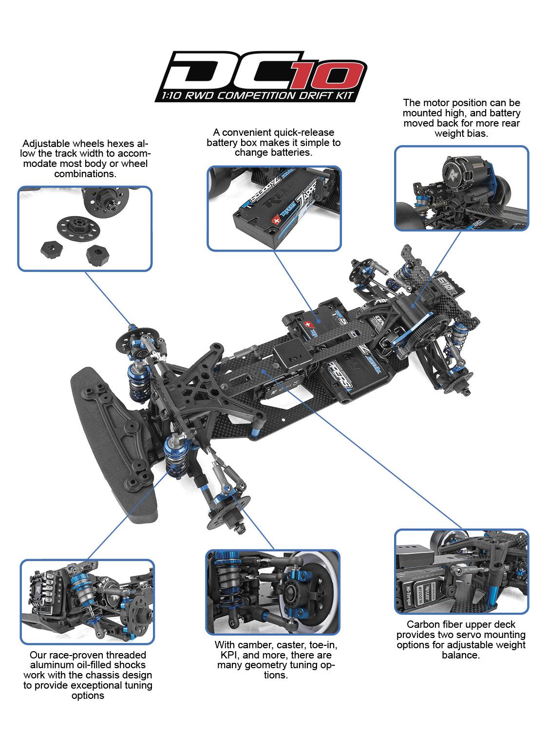 Team Associated DC10 Drift 1/10 Kit 30134