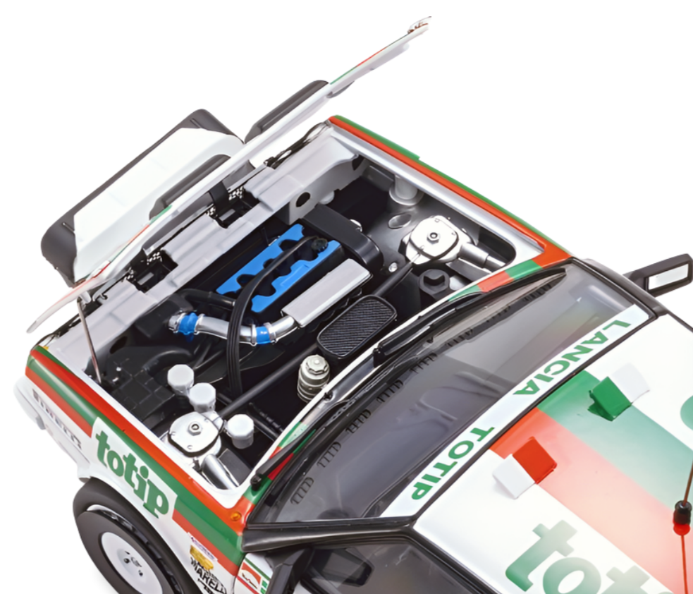 Kyosho Diecast Lancia Delta HF 4WD Targa Florio 1987 Team Totip Nr.1 1/18 KS08960C