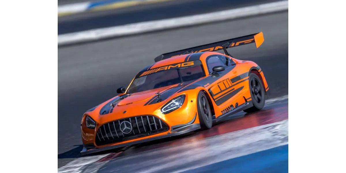 Kyosho Inferno GT2 VE Mercedes AMG GT3 -kilpailun tekniset tiedot RTR 34117B