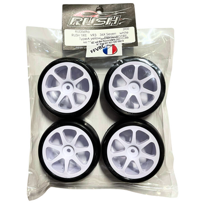 Rush Tires + Rims 7 Spokes 1/10 Outdoor 36X VR3 FFVRC 2025 RU0869