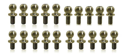 T-Work's Set Ball Joint Alu Hard Treated (20Pcs) MS1.0 TE-205-MS1.0