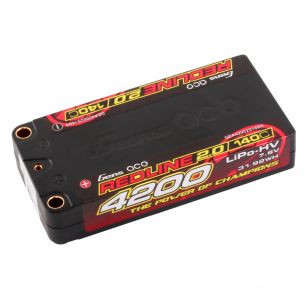 Gens Ace Redline 2.0 Hv Accu Accu lipo Shorty ULCG 7.6v 4200mah 140C 2S1P