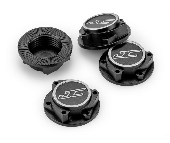 JConcepts Écrous de Roue Punsher 1/8 Noir (x4) 5021-2