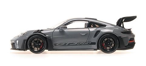 Mini-Campeonatos Porsche 911 GT3 RS 2022 Weissach cinzento 1/18 110062024