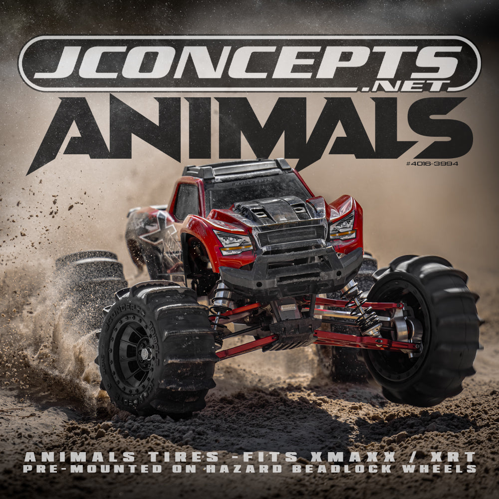 JConcepts Dieren Banden + Zwarte velgen (x2) XRT X-Maxx 4016-3994