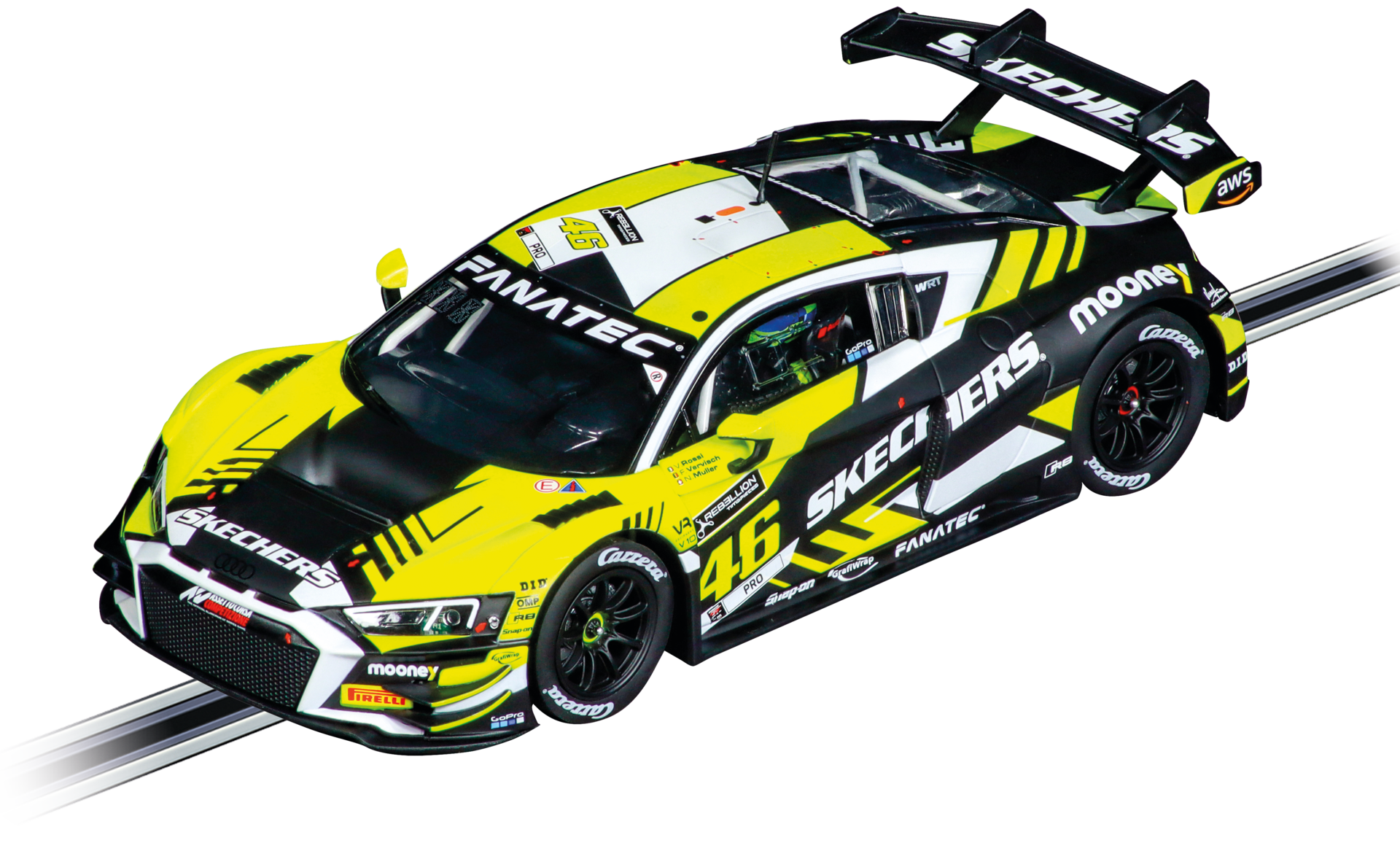 Carrera Digital 124 Audi R8 LMS GT3 evo II Valentino Rossi, nro 46 23980