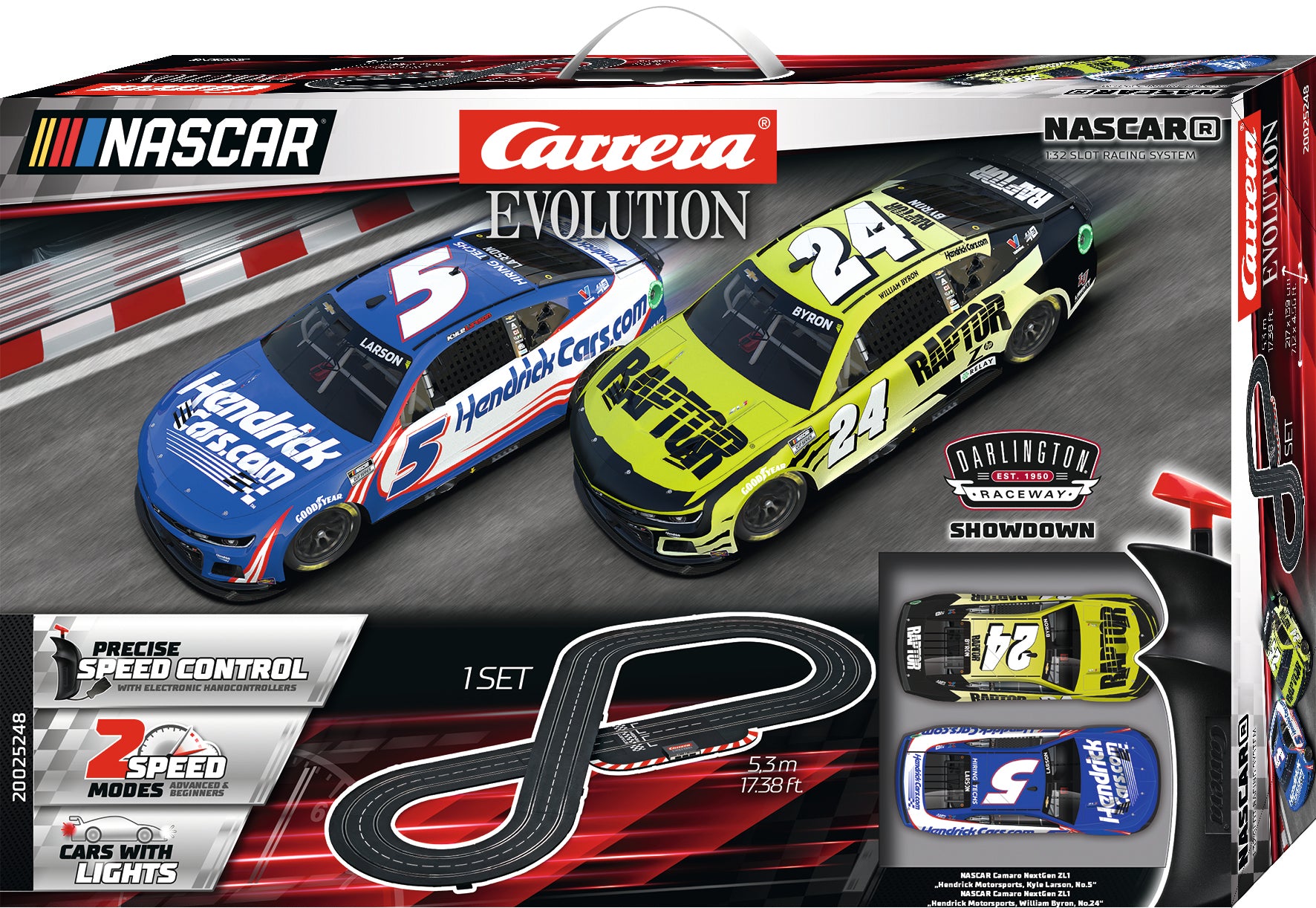 Carrera Evolution NASCAR-Rennstrecke Darlington Showdown 25248