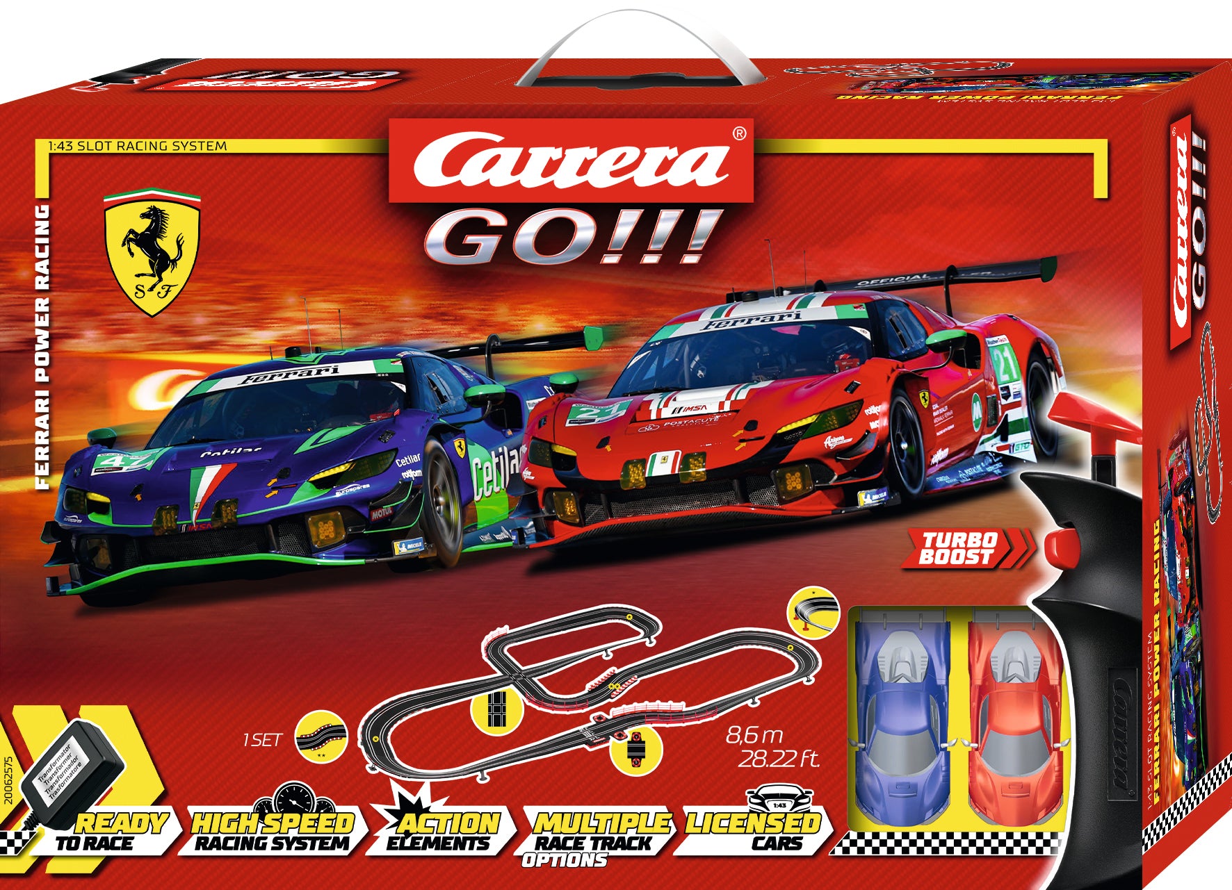 Carrera GO!!! Circuit Ferrari Teho Racing 62575