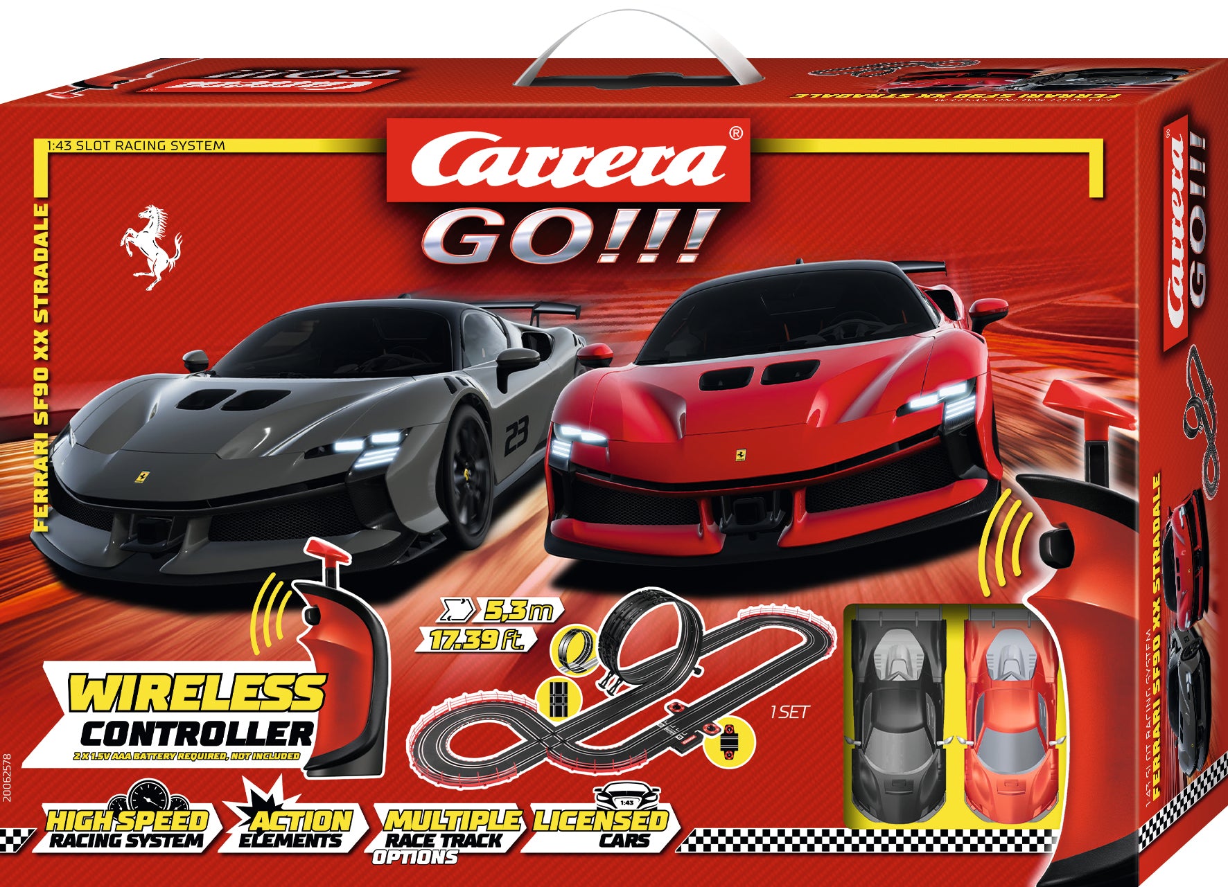 Carrera GO!!! Supercars piiri Ferrari SF-90 XX Stradale 62578