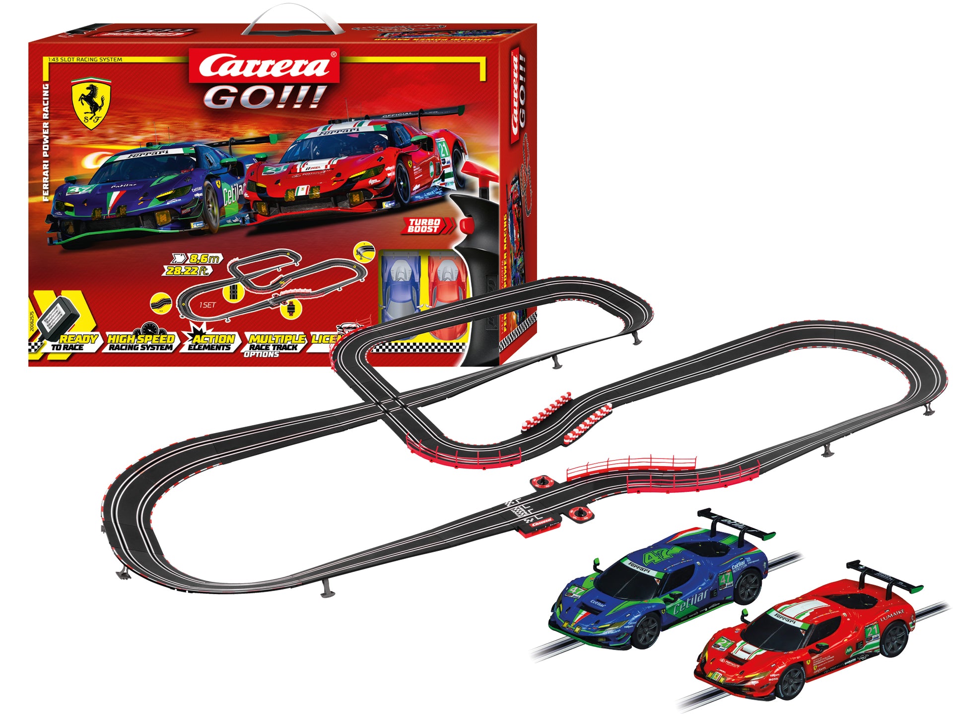 Carrera GO!!! Circuit Ferrari Teho Racing 62575