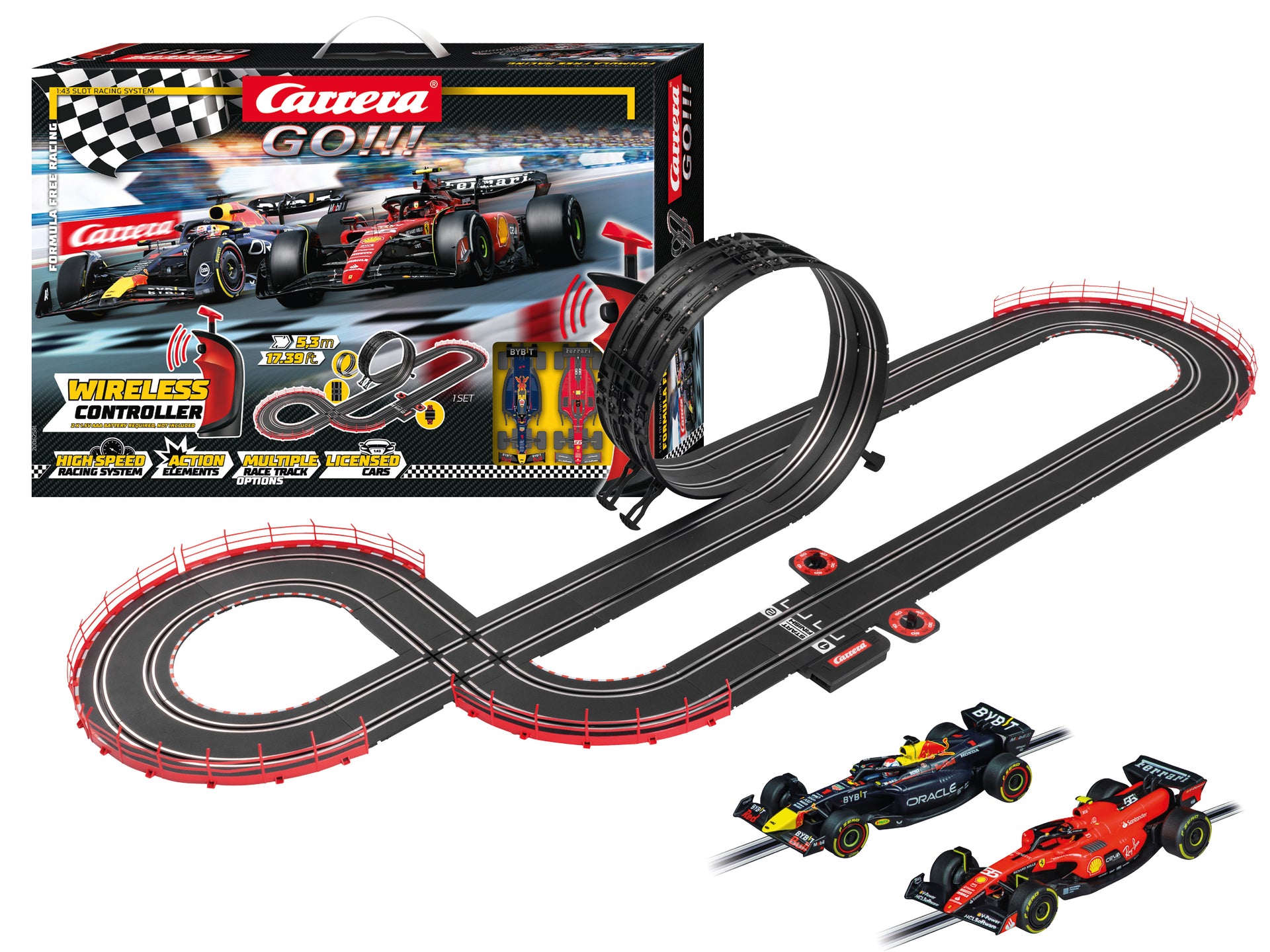 Carrera GO!!! Circuito Formula Free Racing 62581