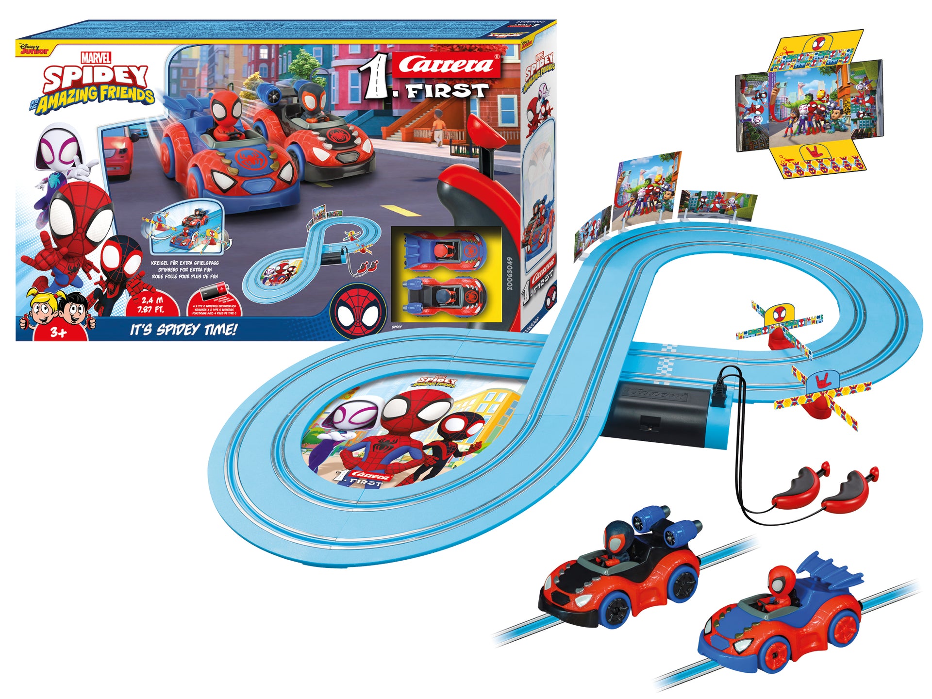 Carrera First Circuit Spider-Man - Verbazingwekkende vrienden 2.4 63049