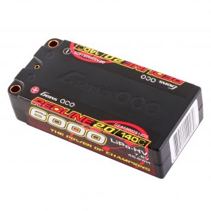 Gens Ace Redline 2.0 Hv accu lipo Shorty 7,6v 6000mah 140C 2S1P