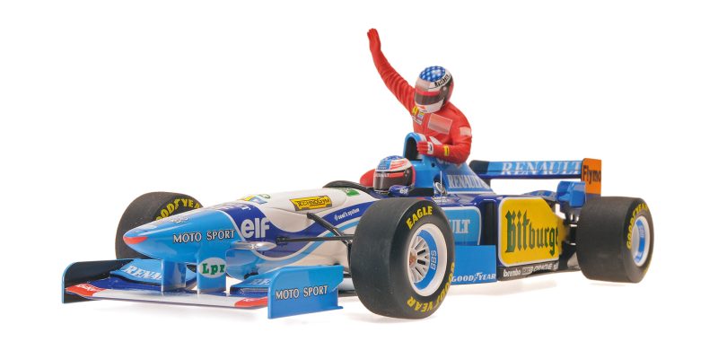 MiniChamps F1 Benetton Renault B195 Jean Alesi avec Michael Shumacher GP Canada 1995 510950601