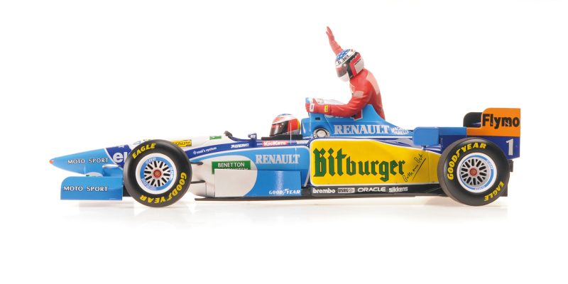 MiniChamps F1 Benetton Renault B195 Jean Alesi met Michael Shumacher GP Canada 1995 510950601