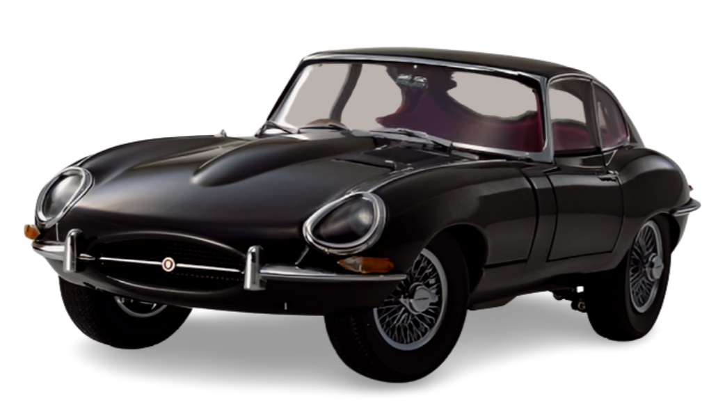 Kyosho Diecast Jaguar E-Type 3.8L Coupe MK1 1961 Schwarz 1/18 KS08954BK