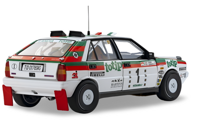 Kyosho Diecast Lancia Delta HF 4WD Targa Florio 1987 Team Totip Nr.1 1/18 KS08960C