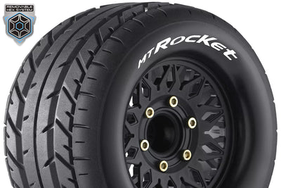 Louise RC 1/10 Mt renkaatRocket + 2.8 LR-T3201SX-vanteet + 2.8 LR-T3201SX-vanteet