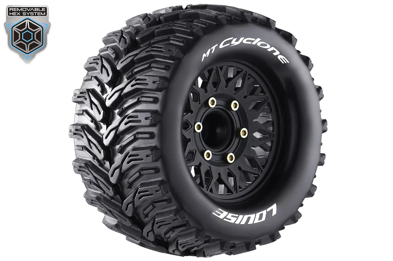 Louise RC 1/10 Mt-Cyclone tires + 2.8 LR-T3226SX rims