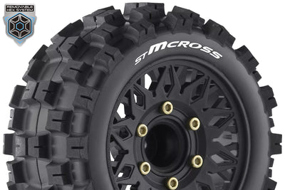 Louise RC Pneus 1/10 St-Mcross + Jantes 2.8 LR-T3272SX