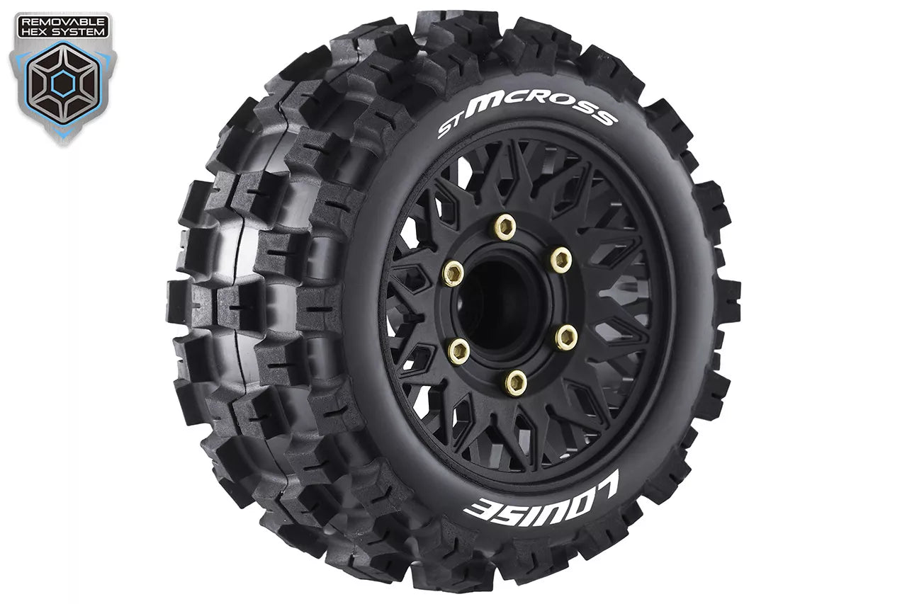 Louise RC 1/10 St-Mcross tires + 2.8 LR-T3272SX wheels