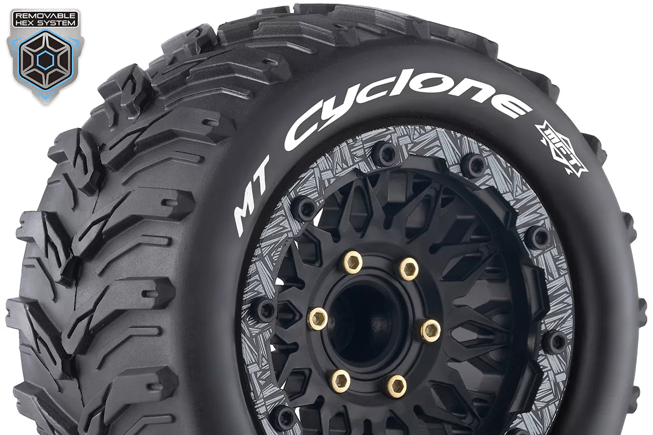 Louise RC 1/10 MFT Mt-Cyclone tires + 2.8 LR-T3310SX rims