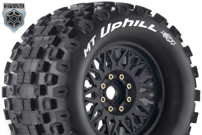 Louise RC 1/8 MFT Mt-Uphill tires + 3.8 LR-T3322X rims