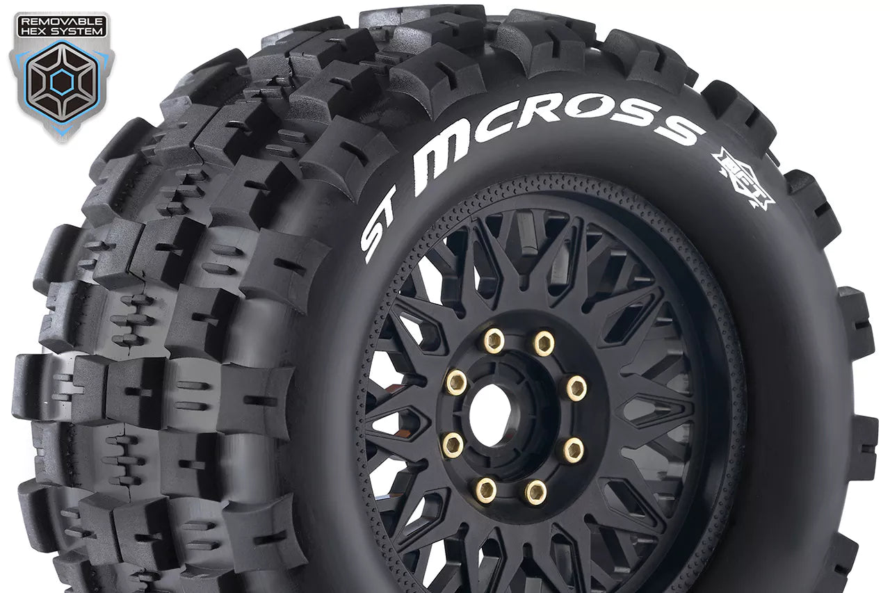 Louise RC 1/8 MFT St-Mcross tires + 3.8 LR-T3327X rims