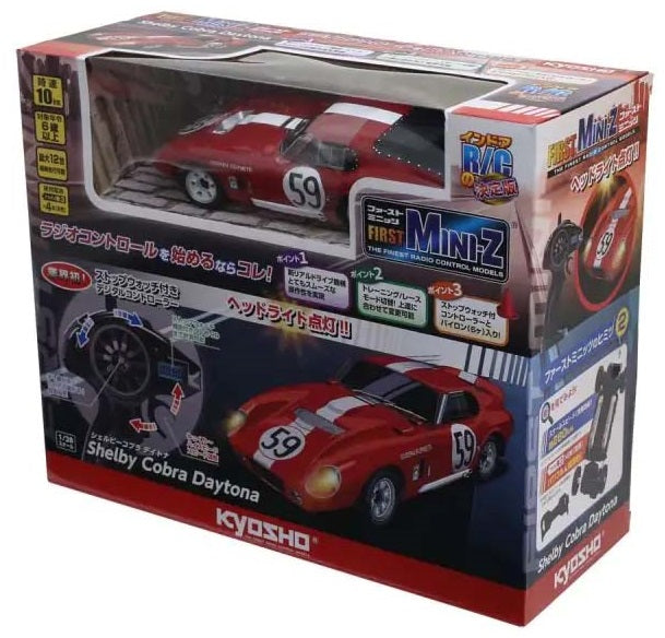 Kyosho En primer lugar Mini-Z RWD Shelby Cobra Daytona nº 59 Rojo 66611A